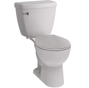 Delta Faucet Haywood White Round-Front Flushing Toilet