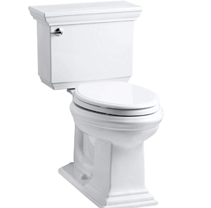 KOHLER K-3817-0 Memoirs Stately Comfort Height Two-Piece Elongated 1.28 GPF Toilet