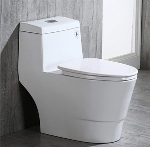 WOODBRIDGE T-0001 Dual Flush Elongated One Piece Toilet