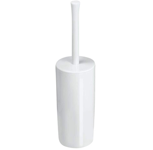 mDesign Slim Compact Modern Plastic Toilet Bowl Brush and Holder for Bathroom Storage