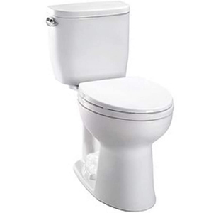 TOTO CST243EF#01 Entrada Two-Piece Round Toilet