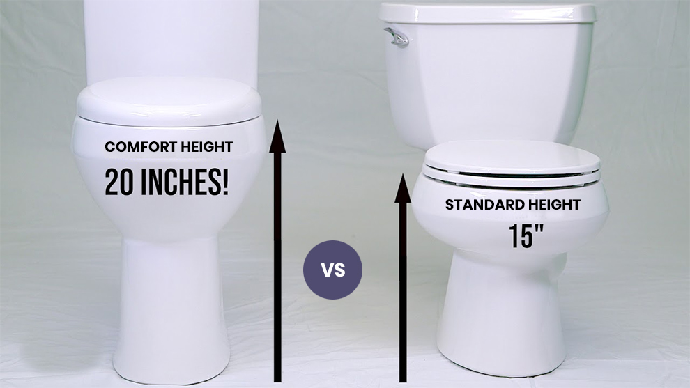 Comfort Height Vs Standard Height Toilet Features