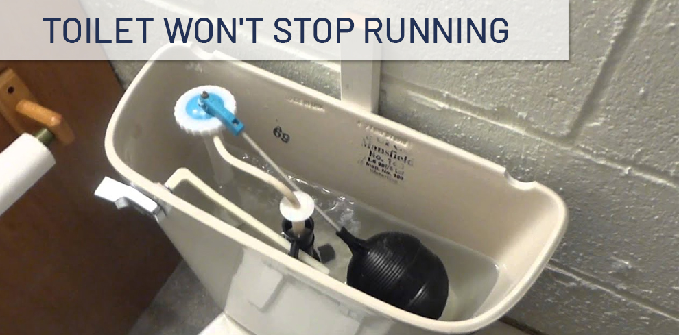 Toilet won't stop running