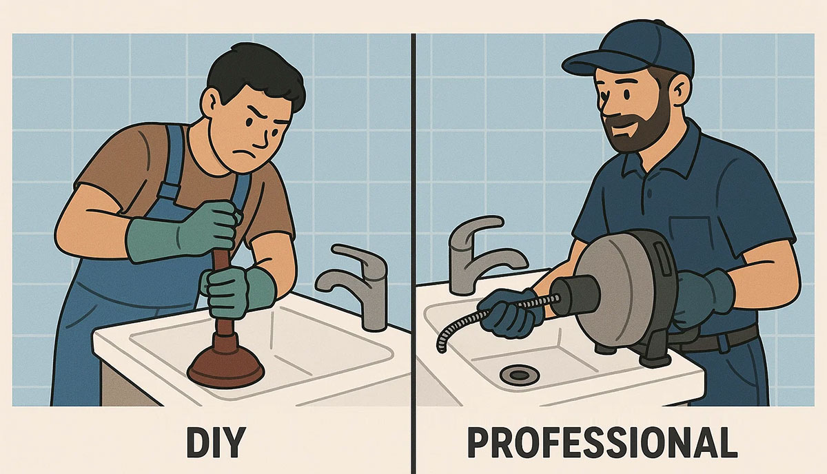 DIY vs. Professional Drain Cleaning